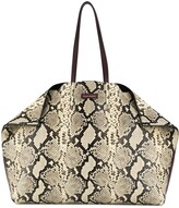 Thumbnail for your product : Alexander McQueen snakeskin effect Butterfly tote
