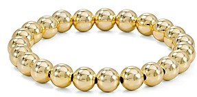 Aqua Beaded Stretch Bracelet in 18K Gold-Plated Sterling Silver or Sterling Silver - 100% Exclusive