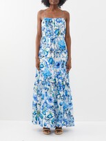 Napoli Floral-print Silk Maxi Dress 