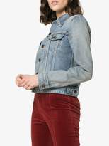 Thumbnail for your product : Saint Laurent button up cropped denim jacket