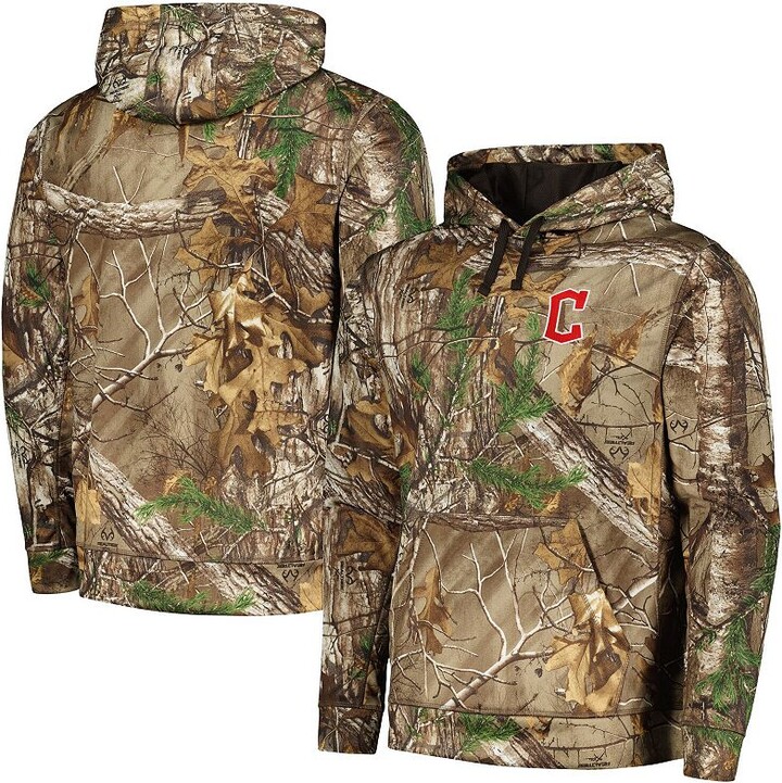 Men's Dunbrooke Camo Cleveland Guardians Champion Realtree Pullover Hoodie