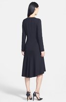 Thumbnail for your product : Classiques Entier Wool Blend High/Low Drop Waist Dress