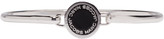 Marc Jacobs - Bracelet à logo en émail argenté Hinge