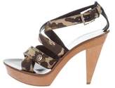Thumbnail for your product : Christian Dior Printed Platform Pumps