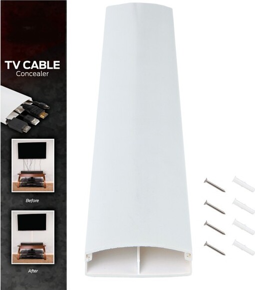 32-Inch Cord Cover - On-Wall Cable Management Kit for Wall-Mounted TV ...