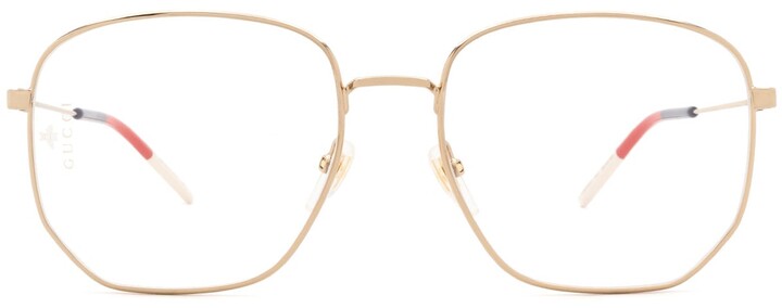 gucci eyewear hexagonal frame glasses