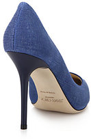 Thumbnail for your product : Jimmy Choo Abel Pointed Denim Pumps