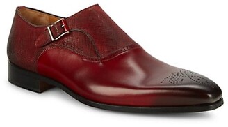 Magnanni Ames Leather Monk-Strap Shoes