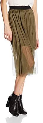 Vero Moda Women's Mesha Plain Skirt,12 (Manufacturer Size:Large)