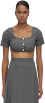 Thumbnail for your product : Maryam Nassir Zadeh Wool Blend Crop Top