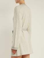 Thumbnail for your product : Morgan Lane - Bella Lurex Trimmed Cashmere Robe - Womens - Light Grey