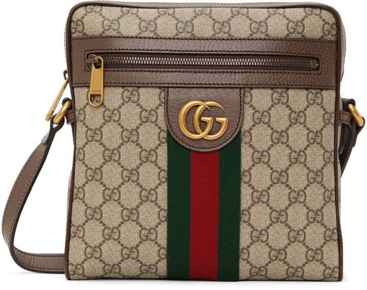 Gucci Beige GG Supreme Small Ophidia Messenger Bag - ShopStyle