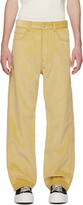 Thumbnail for your product : Marni Yellow Contrast Stitch Trousers