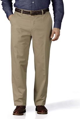 Charles Tyrwhitt Stone classic fit flat front chinos