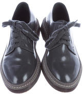 Thumbnail for your product : Brunello Cucinelli Glitter-Accented Lace-Up Oxfords