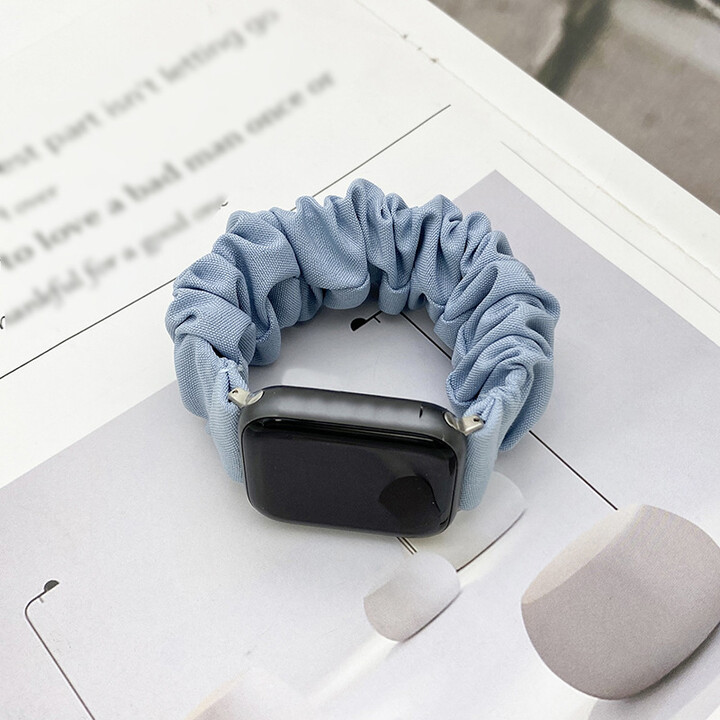 TINUORA Fabric Loop Watch Strap for Apple Watch Ultra 2 49mm 38 41 42 44 45 40mm Elastic Band for iWatch 9 8 7 6 5 4 3 SE Women Bracelet