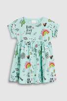 Thumbnail for your product : Next Girls Aqua Short Sleeve Dinosaur Slogan Dress (3mths-7yrs)