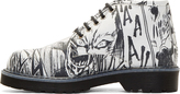 Thumbnail for your product : McQ Black & White Manga Martin Boots