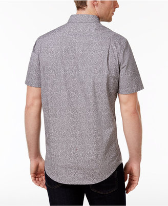 Michael Kors Men's Tailored-Fit Dash-Print Cotton Shirt