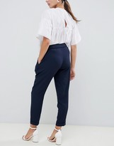 Thumbnail for your product : ASOS DESIGN Maternity Woven Peg Pants with Obi Tie