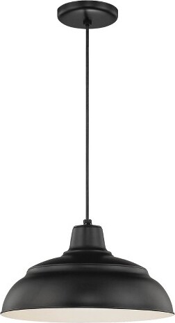 Millennium Lighting MillenniumLightingRSeries1-LightPendantinSatinBlack