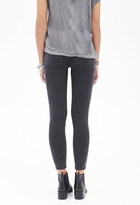Thumbnail for your product : Forever 21 Forever21 Low-Rise - Two-Tone Skinny Jeans