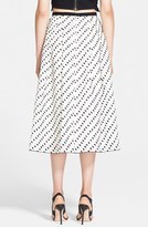 Thumbnail for your product : Erdem Polka Dot Silk Gazar Midi Skirt