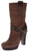 Thumbnail for your product : Frye Suede Round-Toe Boots