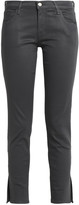 Thumbnail for your product : J Brand Cropped Coated Low-rise Skinny Jeans