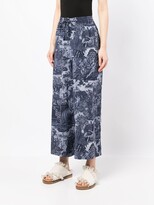 Thumbnail for your product : Pierre Louis Mascia Forest Angel-print silk pants