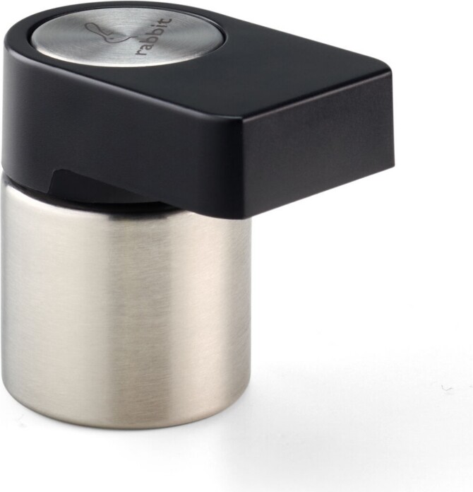 Rabbit Wine Bottle Stopper And Stand, Stainless Steel