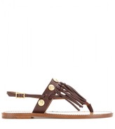 Thumbnail for your product : Valentino C-Rockee fringed leather sandals