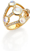 Thumbnail for your product : Temple St. Clair Lhasa Royal Blue Moonstone, Diamond & 18K Yellow Gold Ring