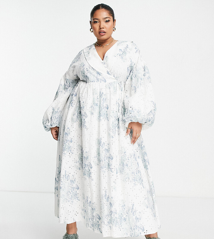 Asos Edition Asos Plus Size Midi Dresses ASOS EDITION Curve Wrap