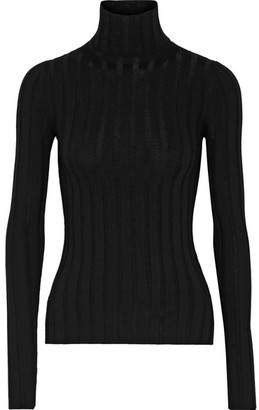 Acne Studios Corin Ribbed Merino Wool-blend Turtleneck Sweater - Black