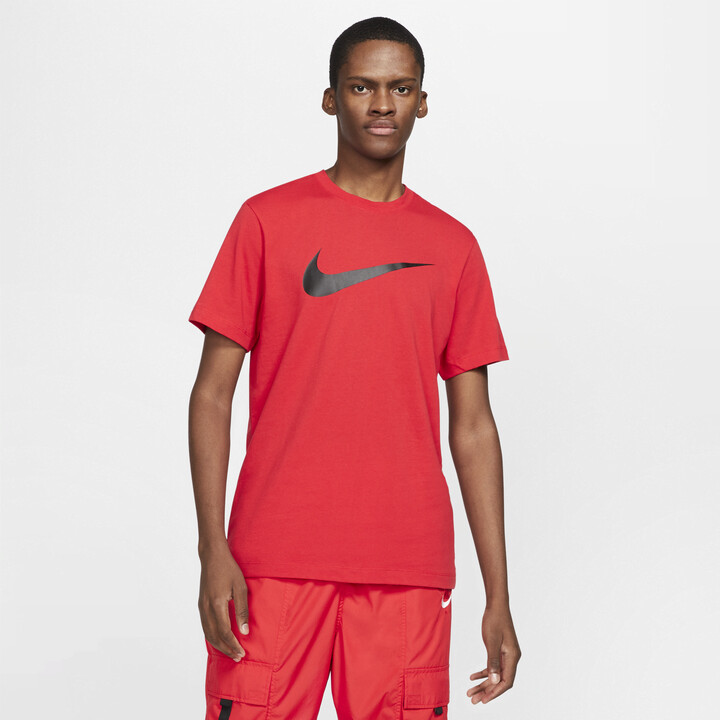 Nike Men's Sportswear Swoosh T-Shirt in Red - ShopStyle