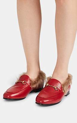 Gucci Women's Jordaan Leather Loafers - Red