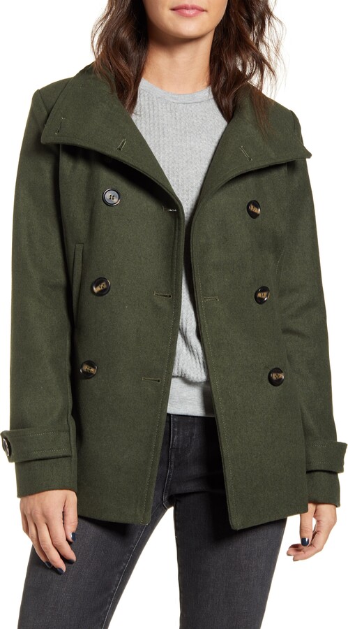 olive wool coat