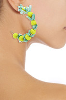 Thumbnail for your product : Kenneth Jay Lane 22-karat Gold-plated, Resin And Faux Raffia Earrings