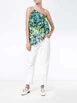 Thumbnail for your product : Marques Almeida floral print lace one-shoulder top
