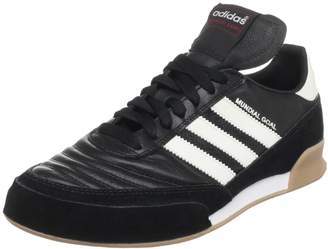 adidas Men's Mundial Goal Soccer Shoes, Black/Footwear White/Red, 8 D US
