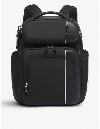 tumi barker backpack leather