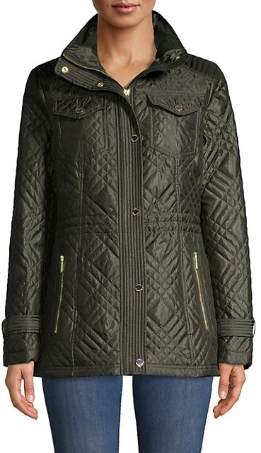 michael kors missy quilted anorak