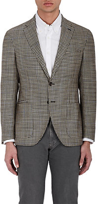 Luciano Barbera MEN'S CHECKED SILK-WOOL TWO-BUTTON SPORTCOAT