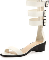 Thumbnail for your product : Loeffler Randall Maude Triple-Strap Gladiator Sandal, White (Stylist Pick!)