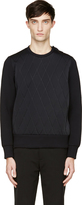Thumbnail for your product : Neil Barrett Black Neoprene Diamond Quilted Sweatshirt