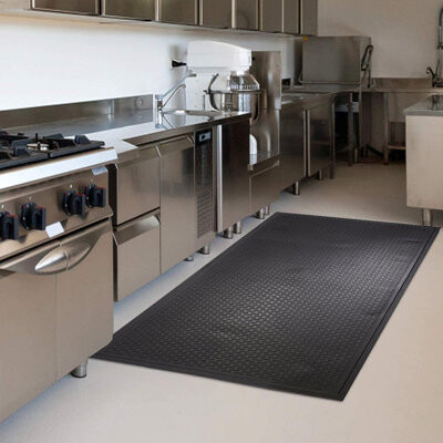Envelor Home Maze Durable Garage Flooring Tiles in Black