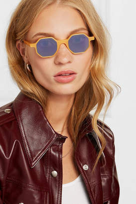 Andy Wolf - Octagon-frame Acetate Sunglasses - Yellow