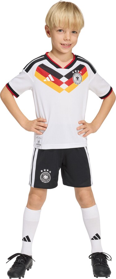 adidas Toddler Germany 2026 Home Replica Jersey Kit, Boys', 2T, White