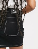 Thumbnail for your product : Dr. Denim contrast stitch detail mini skirt